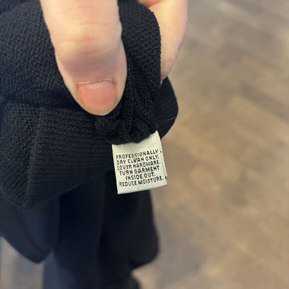 St. John‎ Evening Black Knit Dress with Beading Size 10 Spring 2006 - Picture 6 of 10